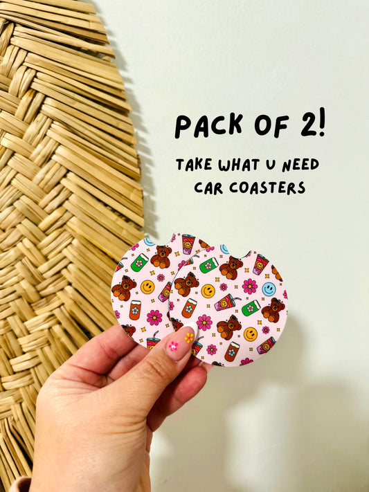 Take what u need Car Coasters
