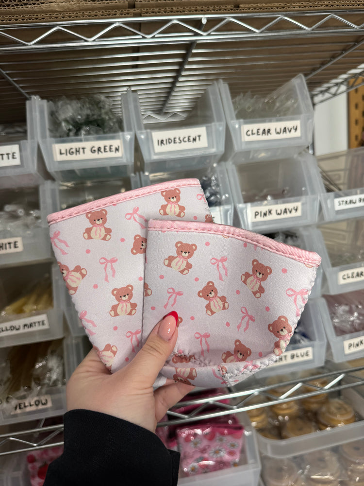 Coquette Teddy Bear Drink Sleeves