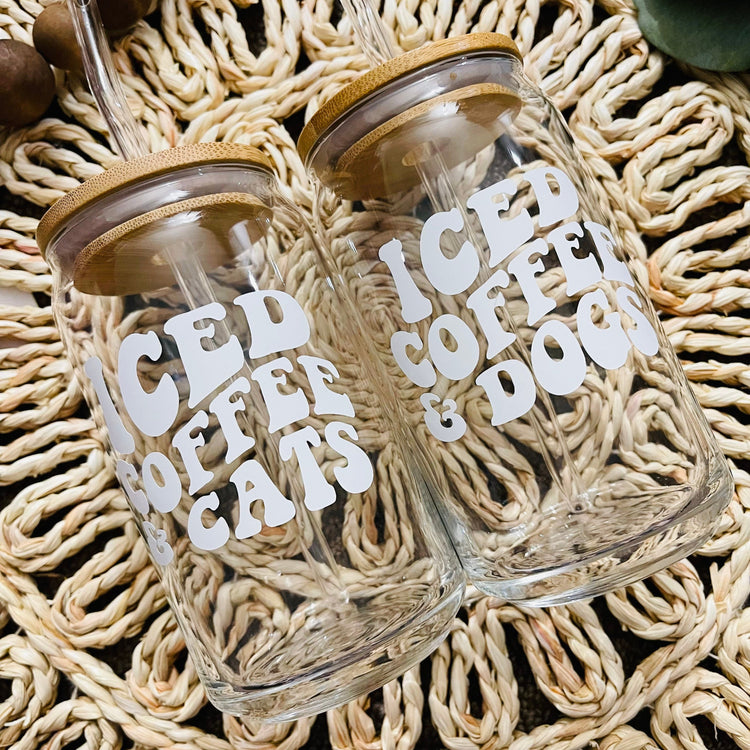 Pet Lover Beer Can Glass